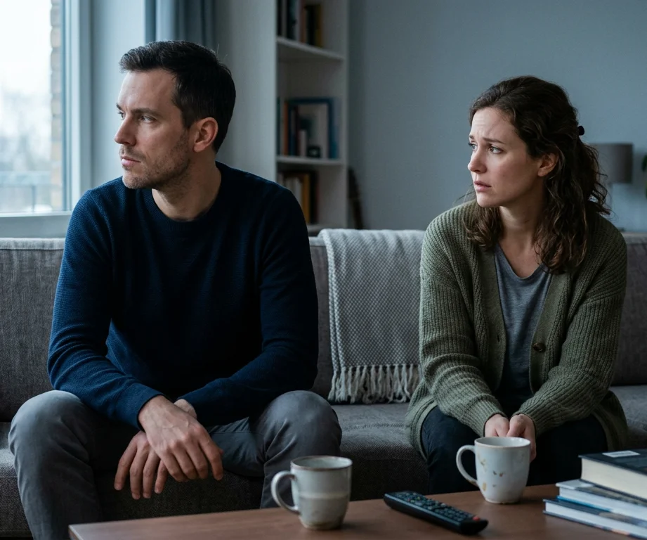 Unhappy partner feeling neglected and seeking to revive lost love