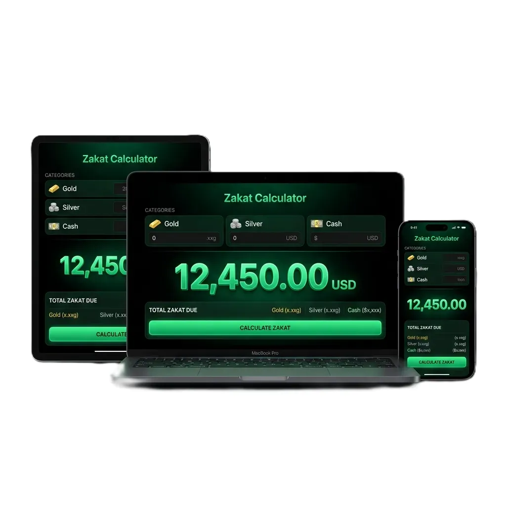 Premium Hijri date converter tool displayed on desktop and mobile